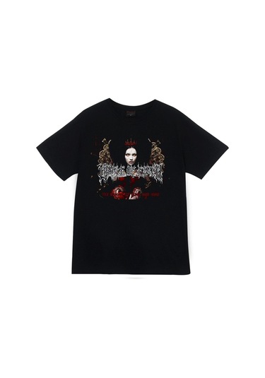 Creadl Of Field Baskılı T-shirt SIYAH Siyah