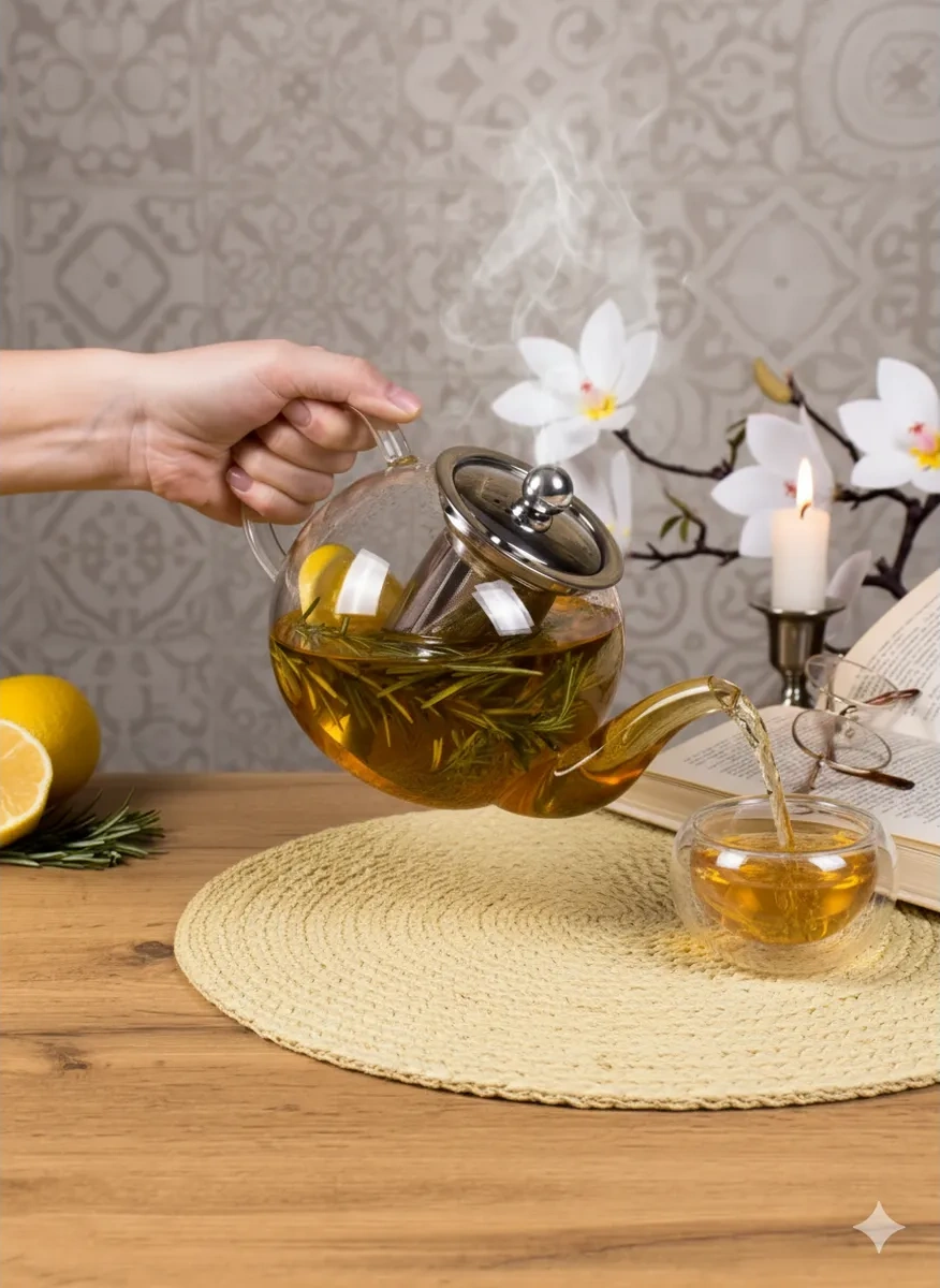 Cnglass Çıkarılabilir Filtreli Demlik 1200 Ml 310788297 Beyaz