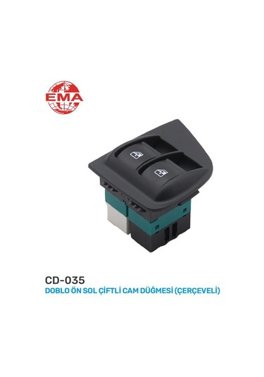 Ema Cd-035 Cam Açma Anahtarı Fıat Doblo 05- Sol Çiftli-çerçeveli 735417033