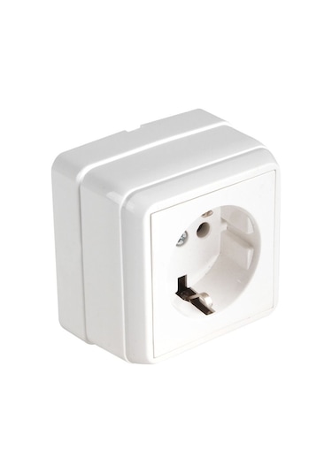 Mutlusan Bron Sıva Üstü Topraklı Priz