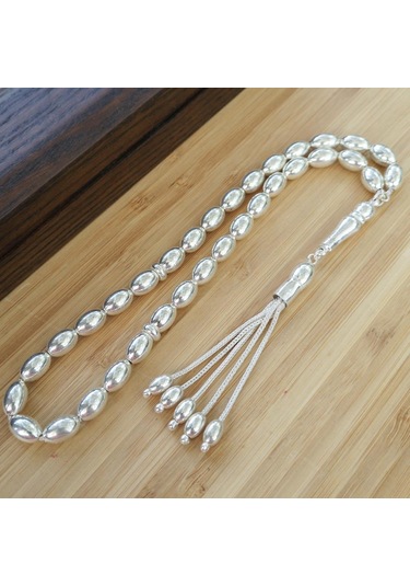 Arpa  Kesim Gümüş Tesbih Model 6