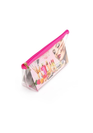 Jolly Tekli Orta Boy Şeffaf Makyaj Çantası 25cmx12cmx8cm Diğer
