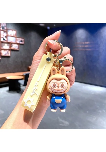 Novahub Yeni Karikatür Labubu Kız Sırt Çantası Anahtarlık Kolye Araba 5, Moda Unisex Çinko