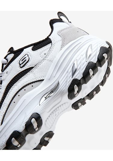 Skechers Arch Fit D'Lites Kadın Sneakers - Beyaz 149805 WBK Beyaz