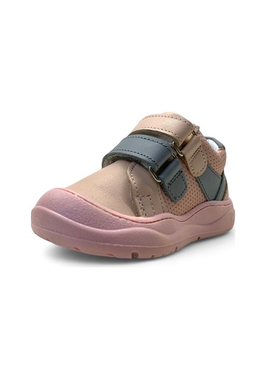 Tuğba Ortopedi 159 Bebek Deri İlk Adım Ayakkabı Pudra