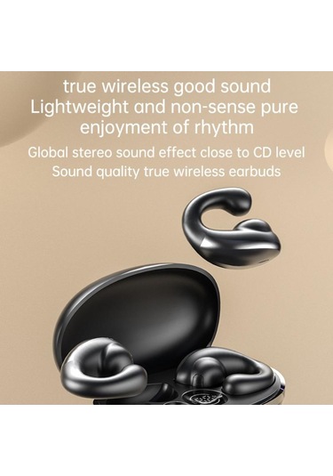 Yeni Kablosuz Kulak Klipsi Tipi Kemik İletimli Kulaksız Bluetooth Kulaklığa Girmiyor