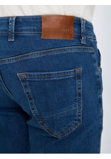 Jud Alex 100 Normal Bel Mavi Tapared Slım Jeans Erkek Mavi