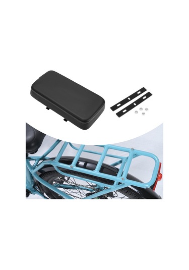 Suntek Bisiklet Arka Koltuk Minderi Elektrikli Için Koltuğu Siyah