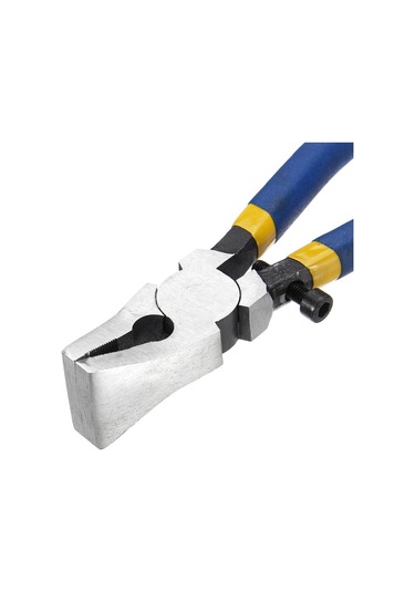 Ccgloball Inç 1 Adet Mavi Kaymaz Kolu Kırma/kesme Cam Pense Vitray Araçları Düz Uçlu Kırıcı Pense Donanım El Aletleri