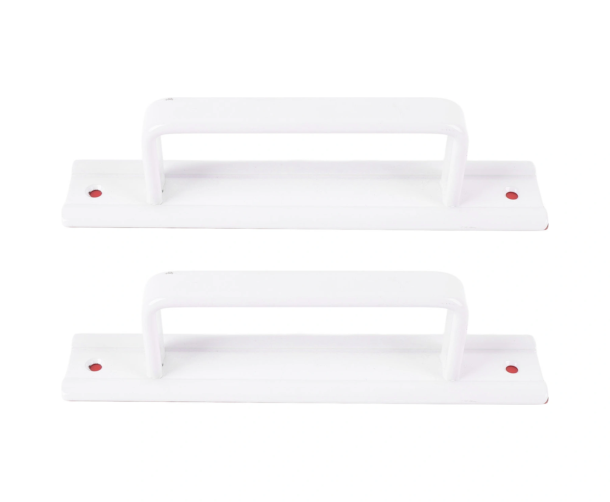 Geeroyoo Alüminyum Çelik Cam Kapı Puller - Dairesel Yumuşak Tutuş - Ev Ofis Kullanıma Uygun - Beyaz Beyaz