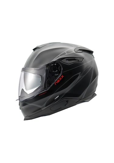 Nexx Y.100 B-Side Kapalı Kask Gri Mat Siyah