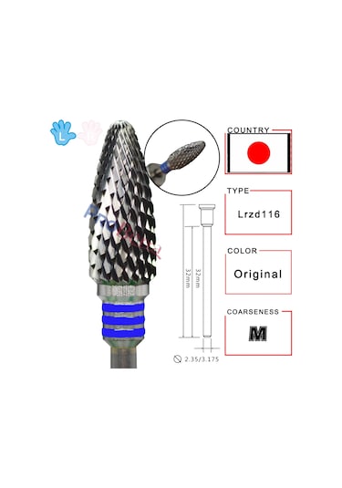 Rolinstar Beyaz Seramik Solak Kişi Alev Bit Belirlenmiş Freze Kesiciler Çıkarma Jel Cila Vernik Tırnak Matkap Ucu Bordo