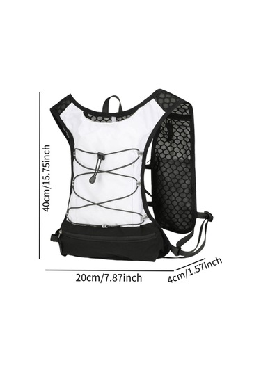 Suntek Kadın Koşu Yeleği Koşucu Sırt Çantası Hidrasyon Beyaz