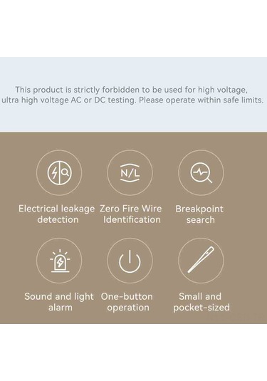Samdoo Atuman Em-1 Akıllı Taşınabilir Voltaj Test Kalemi, 90v-1000v, Sesli Ve Işıklı Alarm, Kaçak Akım Tespiti