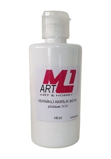 M1 Art Vernikli Akrilik Boya Beyaz 140.ml