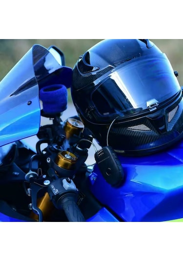 Knmaster Motosiklet Kaskı Kilidi + Knmaster Karbon Çanta Hediyeli