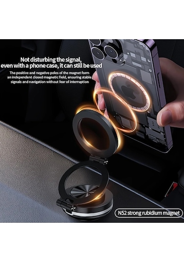 Motion003 Simli Manyetik Cep Telefonu Tutucu Araba Elektrikli Emme Kupasi Vakum İphone Uyumlu Telefon Tutucu