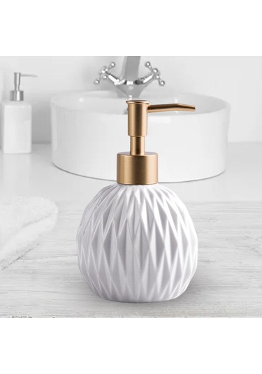 Suntek Seramik Sabunluk Ev Otel Tedarik Duş Şampuanı Beyaz