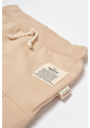 BabyCosy Organik Cepli Pantolon Taş