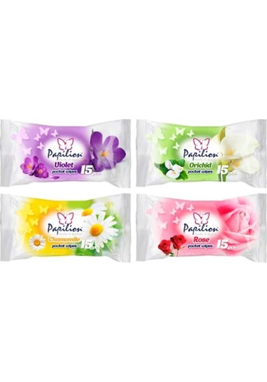 Papilion Islak Cep Mendili 15 X 24'Lü