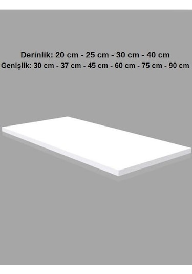 1 Adet Ahşap Raf - Suntalam Tekli Raf Bambu-40x90 Cm Çok Renkli