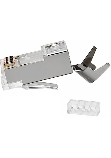 Cat7 Ftp Rj45 Metal Yeninesil Jack 100'lü Paket