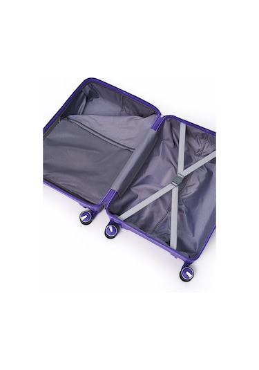 Elatae Exclusive Pro Polipropilen Kabin Boy Kırılmaz Valiz Mor 5239