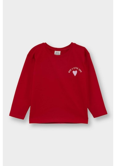 Defacto Kız Bebek Bisiklet Yaka Kalp Desenli 2li Uzun Kollu Tişört F1416a525aurd79 Kırmızı Defacto Kız Bebek Bisiklet Yaka Kalp Desenli 2li Uzun Kollu Tişört F1416a525aurd79 Kırmızı