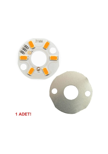 5730 5v 3w 31mm Sarı Led Modül Aluminyum Pcb 6 Led Lamba Aydınlatma Işık