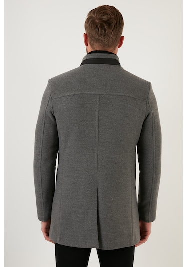 Buratti Slim Fit Düğmeli Dik Yaka Kaşe Erkek Kaban 5840099 Açık Gri Buratti Slim Fit Düğmeli Dik Yaka Kaşe Erkek Kaban 5840099 Açık Gri