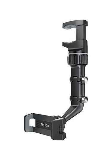 Voguecode Yesıdo C192 Klipsli Dönen Araba Dikiz Aynası Montaj Ayarlanabilir Braket 4-6.7 Inç Telefon Tutucu Siyah Yok Havalandırma 0vgnea