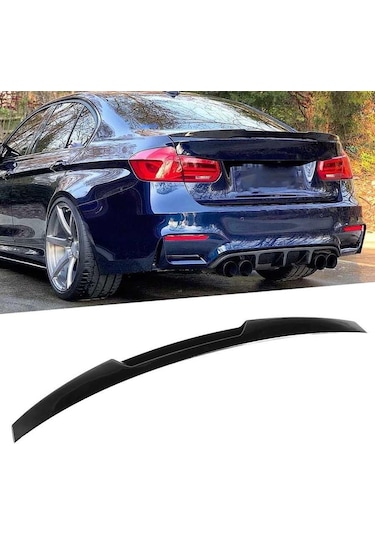 Bmw 3 Serisi F30 M4 Style Bagaj Üstü Spoiler Piano Black
