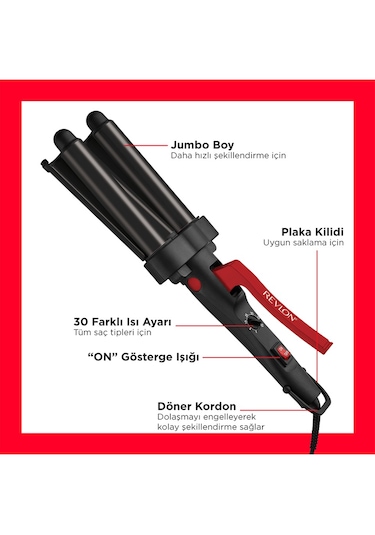 Revlon Wave Master RVIR3056UKE Dalga Yaratıcı Wag Saç Maşası (Outlet)