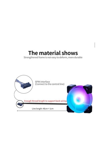 Didadodo 12cm Rgb Soğutma Fanı - Sessiz, Hidrolik Yataklı, Beyaz Yüksek Kapasiteli Beyaz