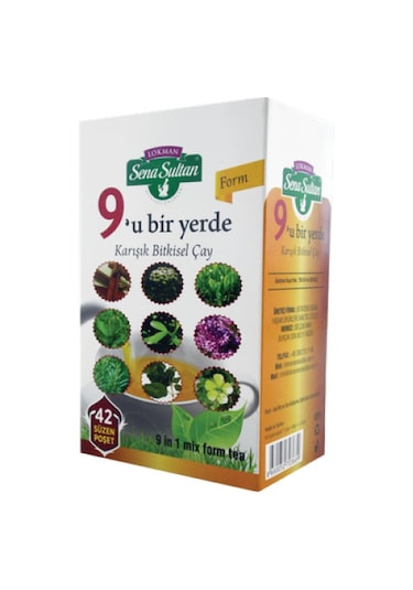 Lokman Sena Sultan Form 9'u Bir Yerde Karışık Bitkisel Süzen Poşet Çay 42 x 2 G