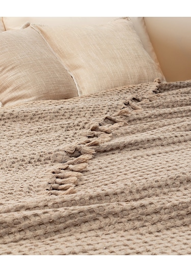 Madame Coco Mulette Tek Kişilik Yatak Örtüsü Yo0000000028 Tek Kişilik-bej Bej