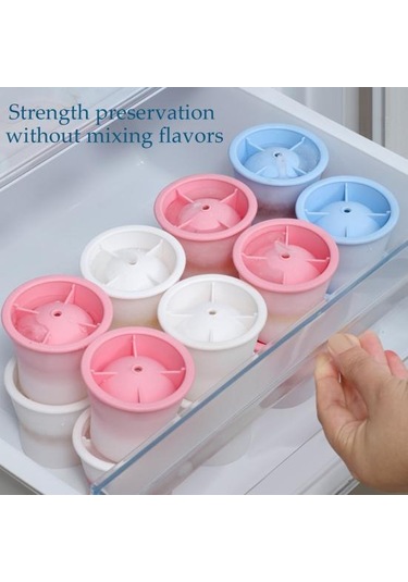 6 Adet Buz Tepsisi Silikon Küre Buz Kalıbı Üreticisi Gıda Sınıfı Kolay Çıkarma Çok Renkli