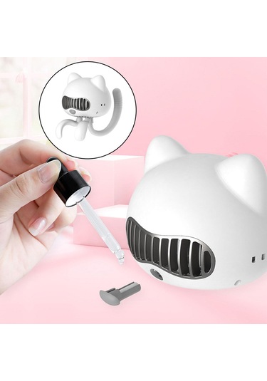 Suntek 4 Hız Arabası Fanı Bükülebilir Kordonlu Araba Pembe