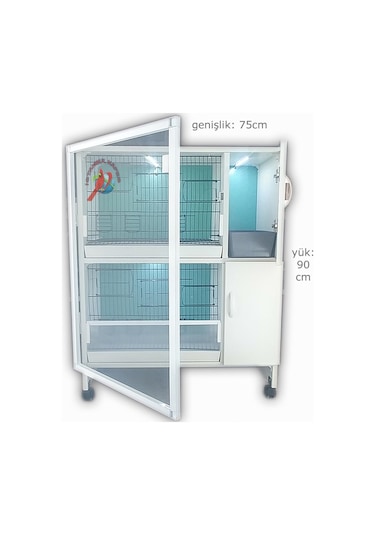 İstanbul Kafes Model 2Y Pvc Kuş Dolabı