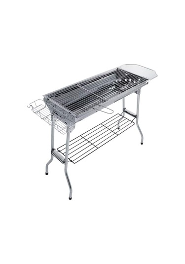 Madfox Grillmate Portatif Katlanır Bbq Mangal Mz Gümüş