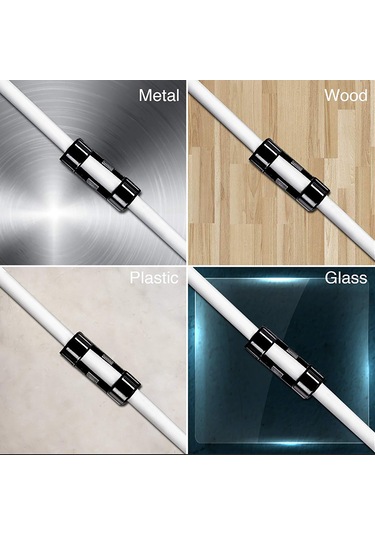 Reedark 20 Adet Kendinden Yapışkanlı Kablo Tutucu - Ev Ve Ofis İçin Şarj Kablosu Düzenleyici