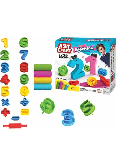 03552 3D Rakamlar Hamur Set 200 gr  -Dede