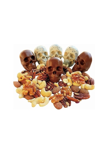 Blue 4 Grids 3d Kafatası Kafa Buz Küpü Kalıp Cadılar Bayramı Kafatası Şekilli Viski Şarap Tepsisi Makinesi Bar Parti Malzemeleri