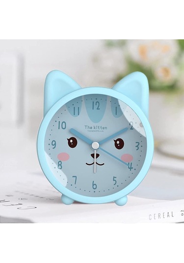 Sevimli Köpek Veya Kedi Tasarımlı Sessiz Çocuk Saati B Diğer