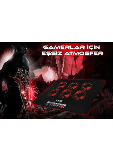 Inca INC-601GMS 6 Fanlı 7" - 17" Gaming Notebook Soğutucu