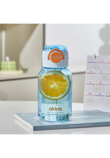 Velvettides Fuxing Öğrenci Pipet Kupası Çocuk Spor Su Bardak Plastik Bardak Taşınabilir Çift İçme Kupası Erkekler Ve Kadınlar Basit Uzay Kupası 800ml Mavi