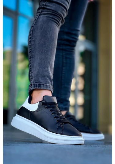 Luis A Costa Lc101 Siyah Arka Beyaz Bt Bağcıklı Erkek Ayakkabı Renkli