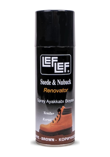 Bağcık + Nuri Leflef Süet Nubuk Ayakkabı Sprey Bakım Boyası 200 Ml Set 001