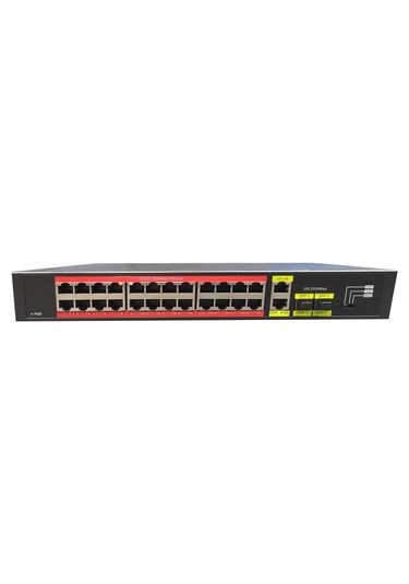 Tiwox TP-G2422SFP-POE300W 24 Port Gigabit+2xGB RJ45/2xSFP Uplink Rackmount Poe Switch