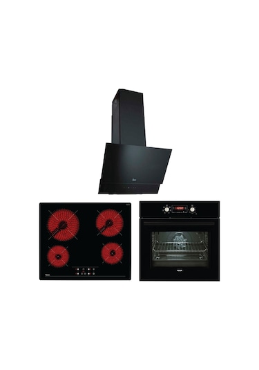 Teka Chef 9 HAK 627 BK - TZ 6415 - TVT 60.1 Siyah Ankastre Set